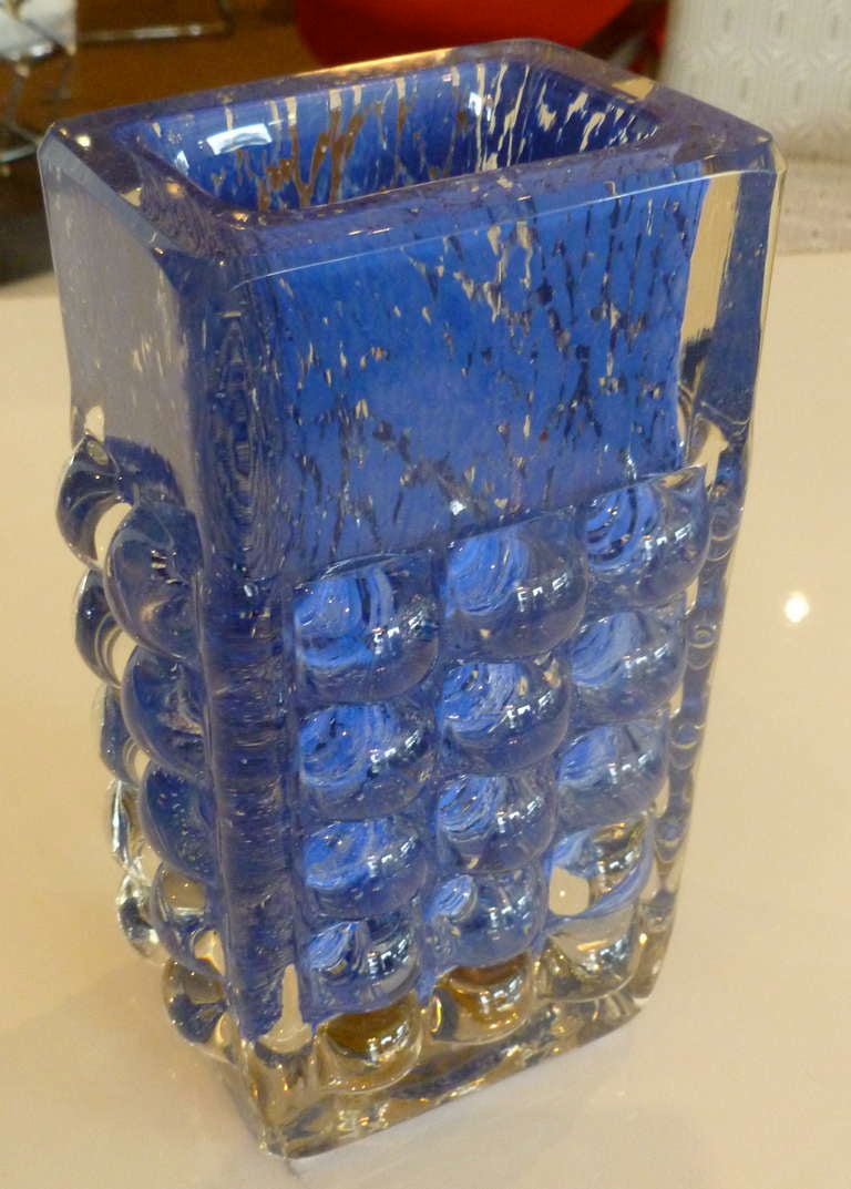 Stunning  Signed Obscure German Luscious Glass Vessel/Vase 5