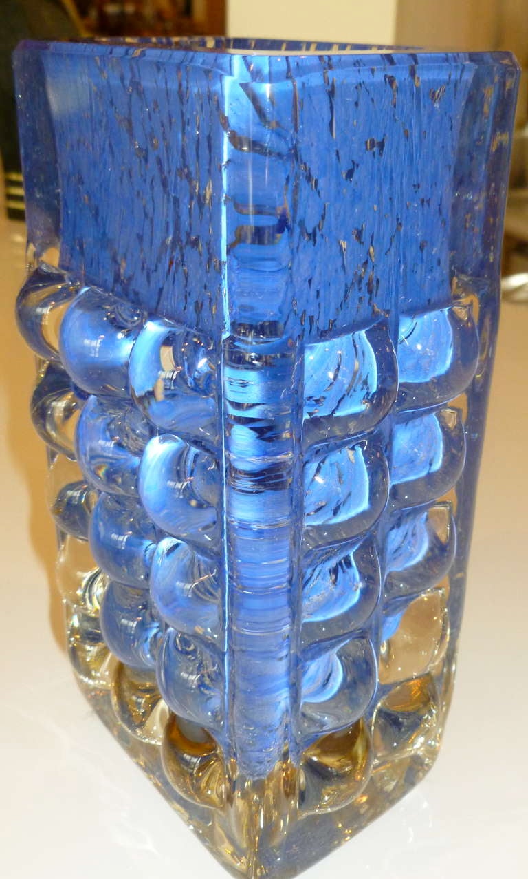 Mid-20th Century Stunning  Signed Obscure German Luscious Glass Vessel/Vase