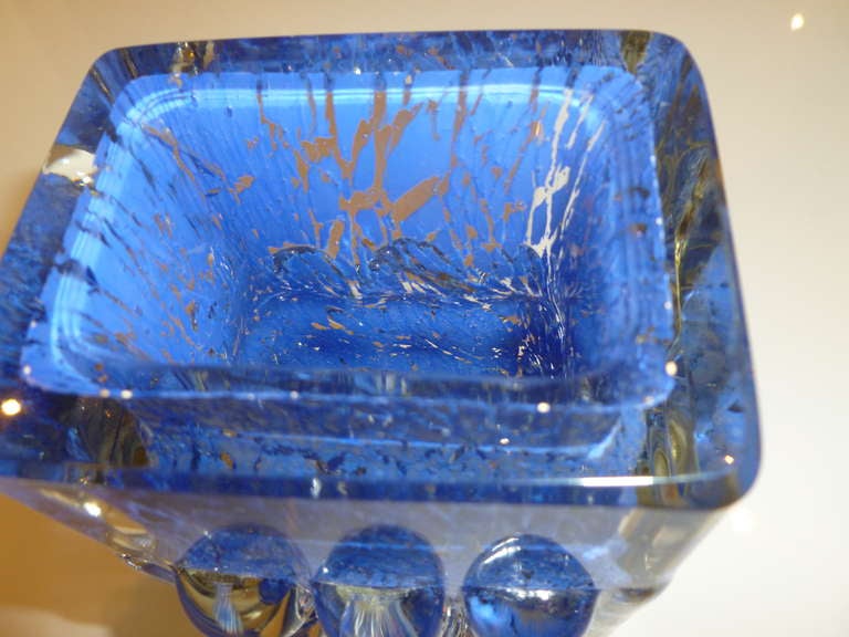 Stunning  Signed Obscure German Luscious Glass Vessel/Vase 1