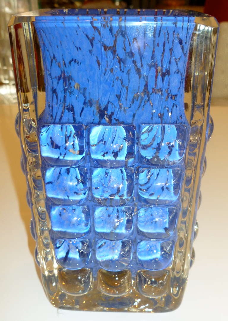 Stunning  Signed Obscure German Luscious Glass Vessel/Vase 4
