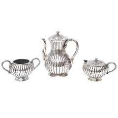 Signed Sterling Silver Hallmarked Sanborn Tea and Coffee Service 4