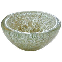 Rare and Beautiful Barovier e Toso Italian Murano "Spuma de Mare" Glass Bowl