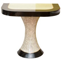Muller's Lacquered Resin Over Stone Art Deco Style Wall Console