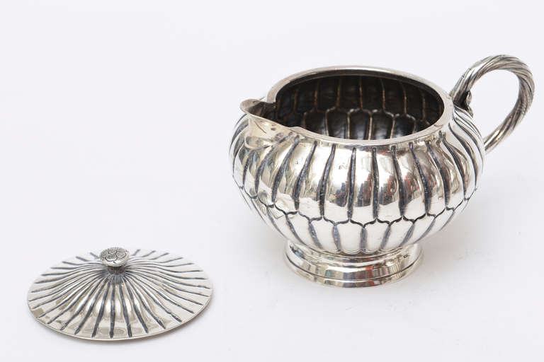 Sterling Silver Sanborn Tea and Coffee Service Mid-Century Modern For Sale 4