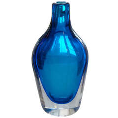 Italian Signed  Flavio Poli Style Heavy Monumental Bottle/Vase /SAT.SALE