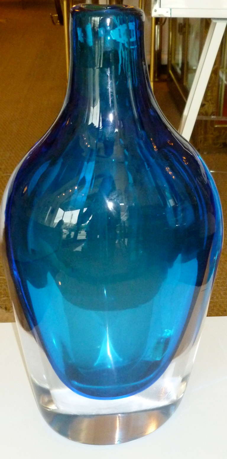 Italian Signed  Flavio Poli Style Heavy Monumental Bottle/Vase /SAT.SALE