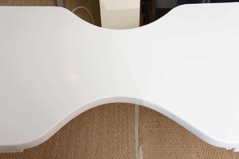 Paul Frankl Cork, Wood and Chrome Cinched Desk/ Vanity/SALE 3