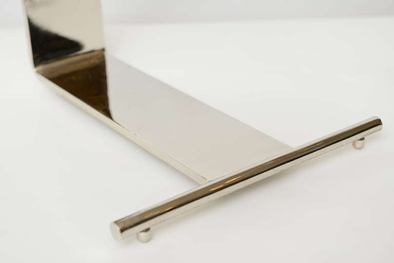 American Pair of Pace Chrome and Glass Side/Drink Tables