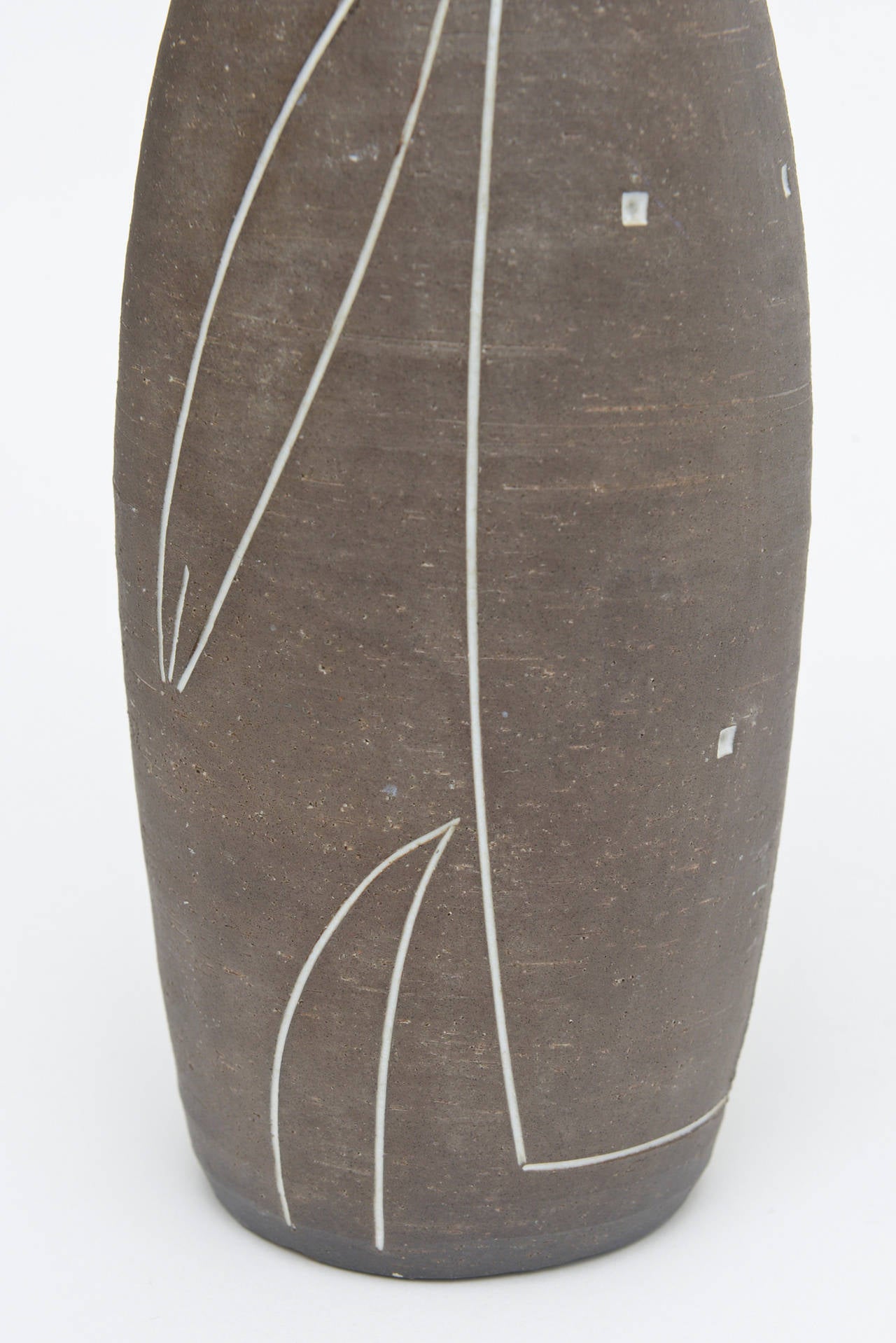 French Miro Inspired Mid-Century Ceramic Vase or Vessel Sculpture 4