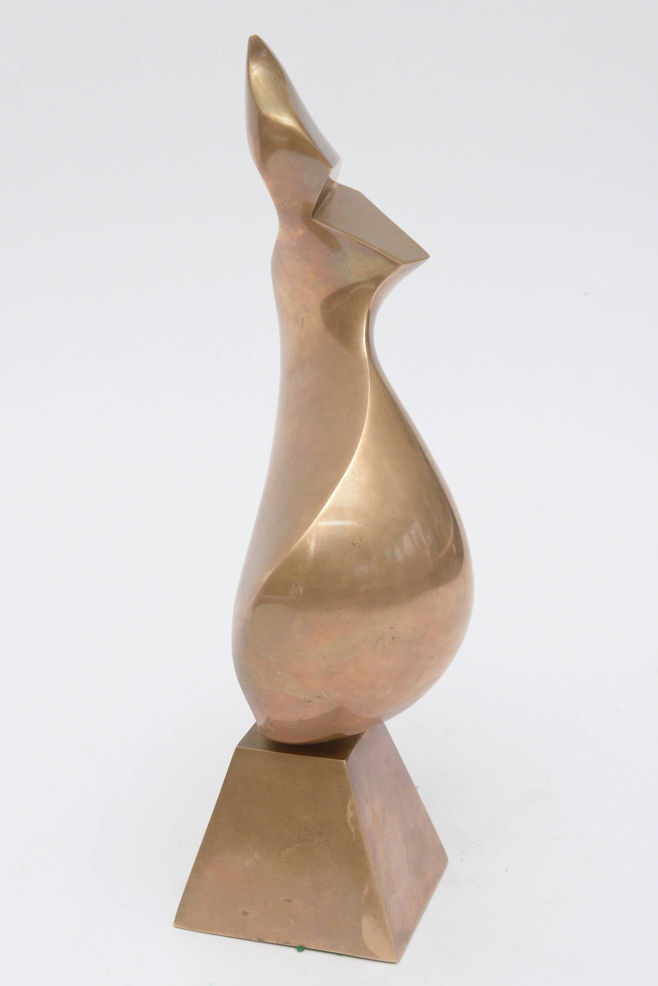 Canadien Sculpture abstraite vintage Antonio Grediaga Kieff en bronze en vente