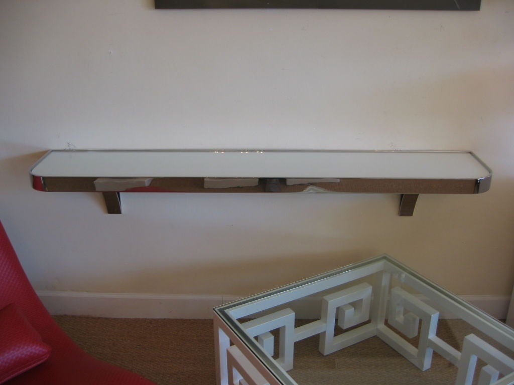 High Polished Steel Suspended Console by Pace 3