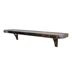 High Polished Steel Suspended Console by Pace