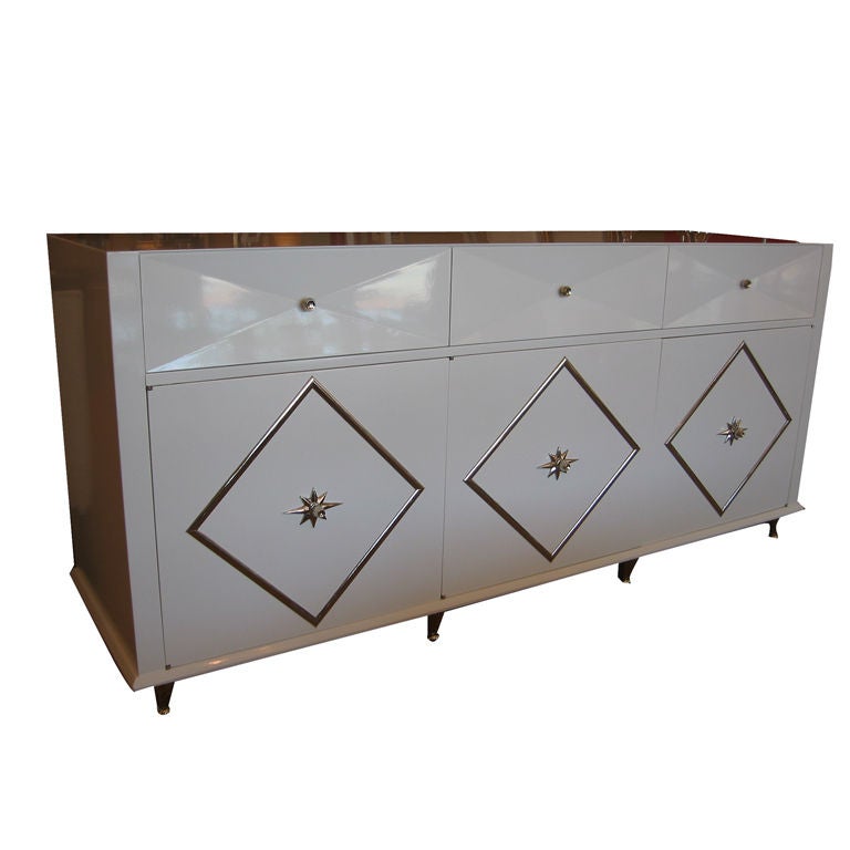 Exquisite Hollywood Regency Decorated Dresser