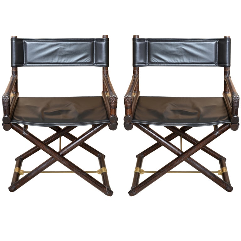 Pair of Campaign X Director's Chair / SATURDAY SALE at 1stDibs