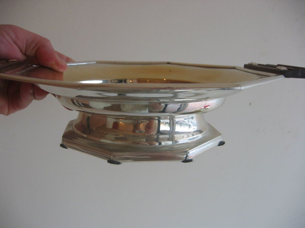 French Art Deco Silver Plate Compote 5