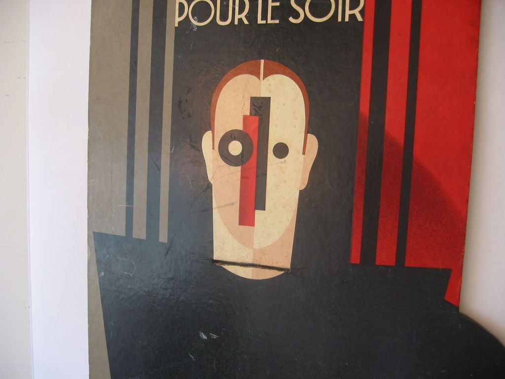 20th Century Art Deco Noveltex Maquette Painting by Sepo