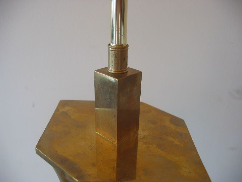 20th Century Willy Daro Signed Bronze Lamp