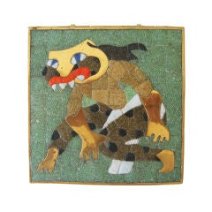 Interesting Mosaic & Brass Box by Salvador Teran