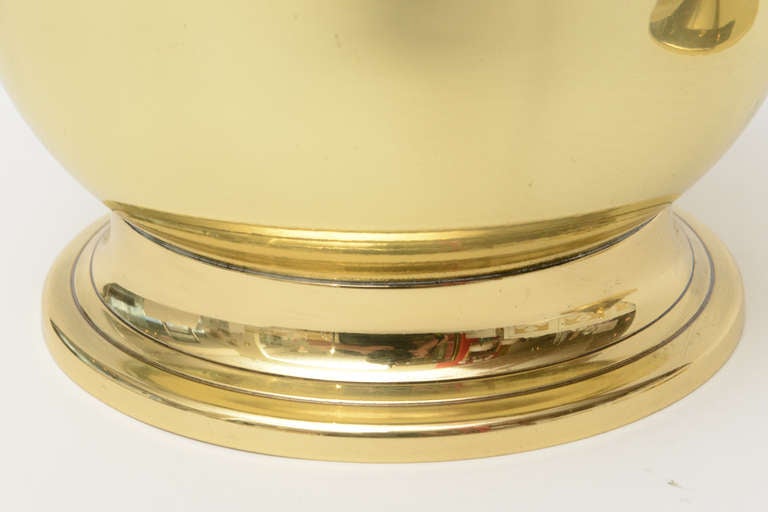 Tommi Parzinger Mid-Century Modern Brass and Glass Ice Bucket 3