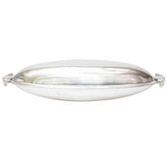 Italian Signed Silver Plate Lino Sabattini "Fish Bowl"