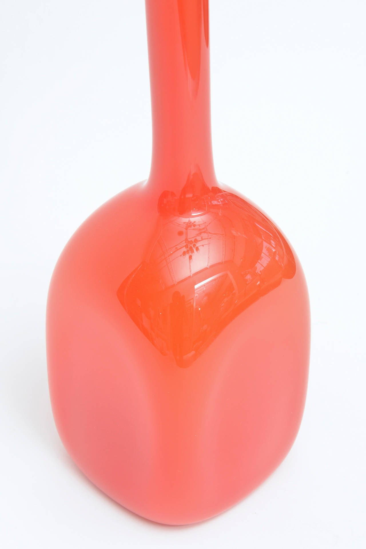 Carlo Moretti Murano Glass Decanter Bottle Vintage, Italian In Good Condition In North Miami, FL