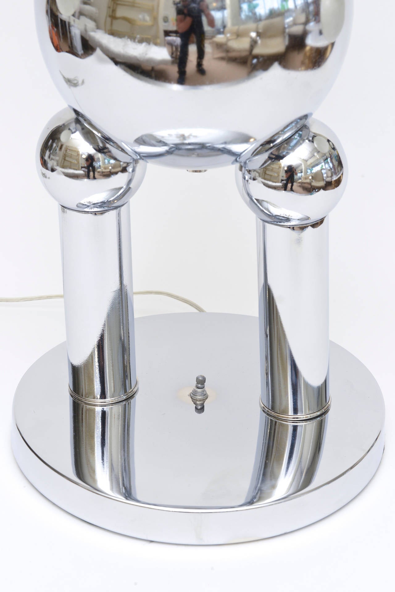 Space Age Italian Chrome Sculptural Robot Lamp/ FINALE SALE