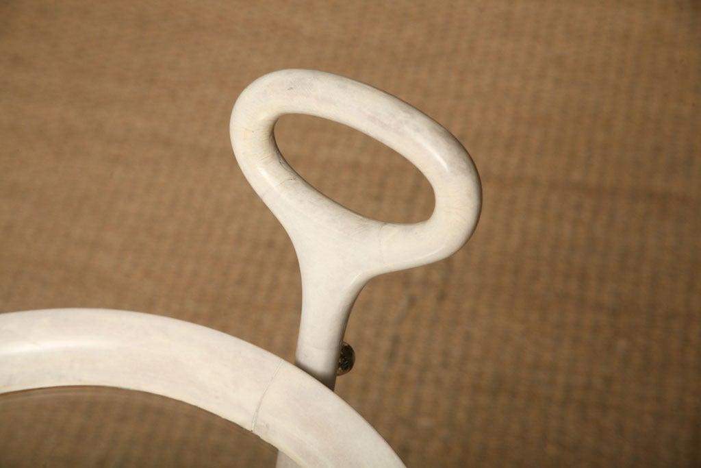 Sculptural Italian Aldo Tura Lacquered Modernist Goatskin Bar Cart 2