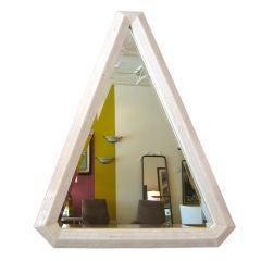 Outstanding Triangular Tessellated Bone Mirror