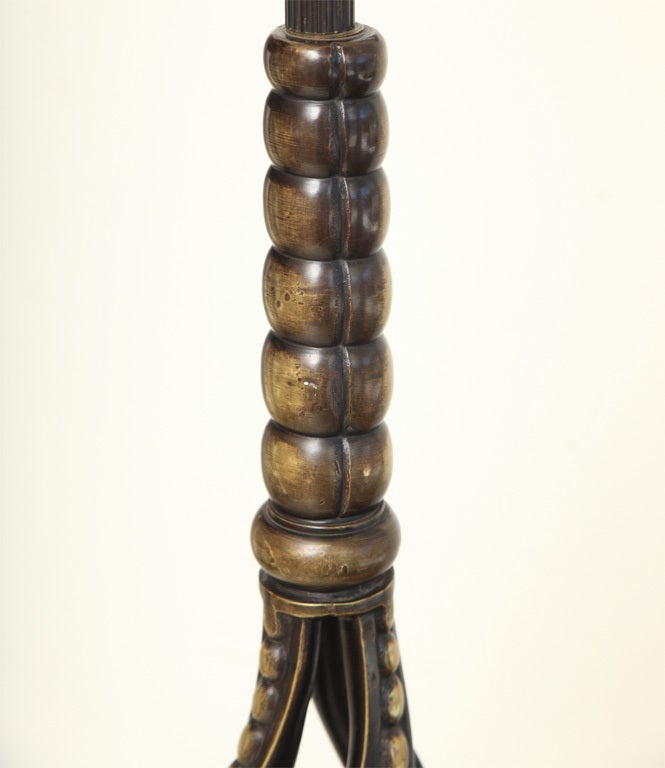 Austrian Cast Bronze Cherub Lamp 1