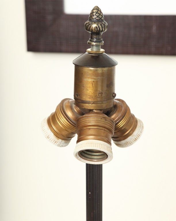 Austrian Cast Bronze Cherub Lamp 2