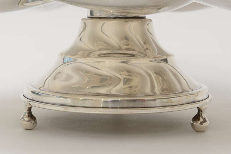 Signed Gorgeous Sterling Silver Pedestal Serving/Centerpiece Bowl 2