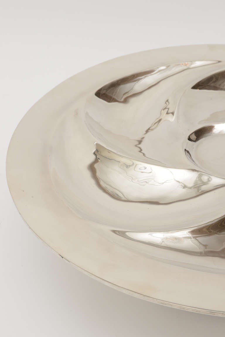 Signed Gorgeous Sterling Silver Pedestal Serving/Centerpiece Bowl 3