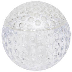 Lucite Swivel Sculptural Ice Bucket/ Monumental Candy Vessel