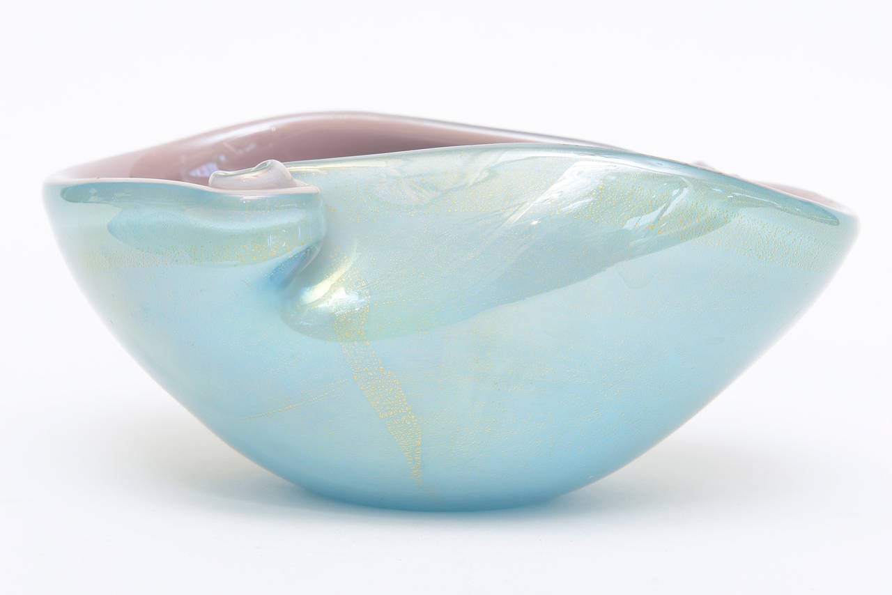 Barovier e Toso Murano Glass Bowl Italian Mid-Century Modern 1