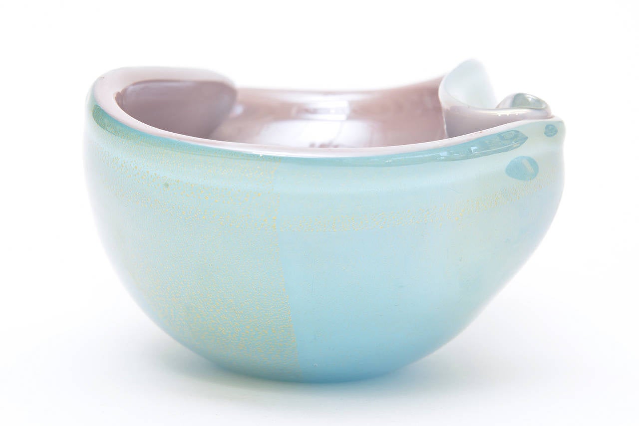 Barovier e Toso Murano Glass Bowl Italian Mid-Century Modern 2