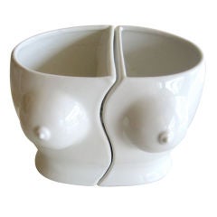 Sensational Italian Porcelain Bust Vessel/Vase By Raymor