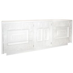 Stunning White Lacquered Nevelson Style Modernist Dresser