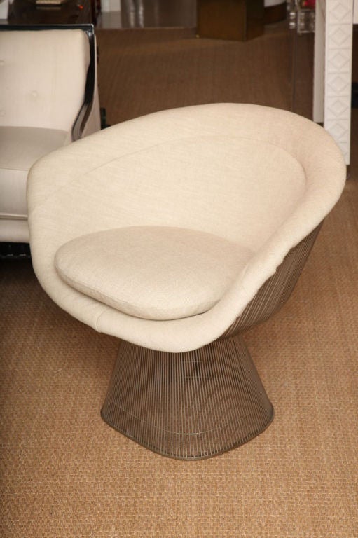 Original Pair of Warren Platner For Knoll Lounge Chairs In Excellent Condition In North Miami, FL