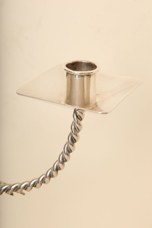 Mexican Wonderful and Elegant Silverplate Emilia Castillo Candelabra