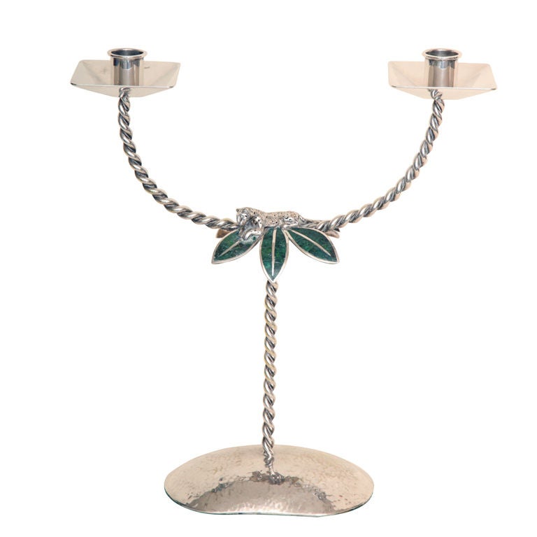 Wonderful and Elegant Silverplate Emilia Castillo Candelabra