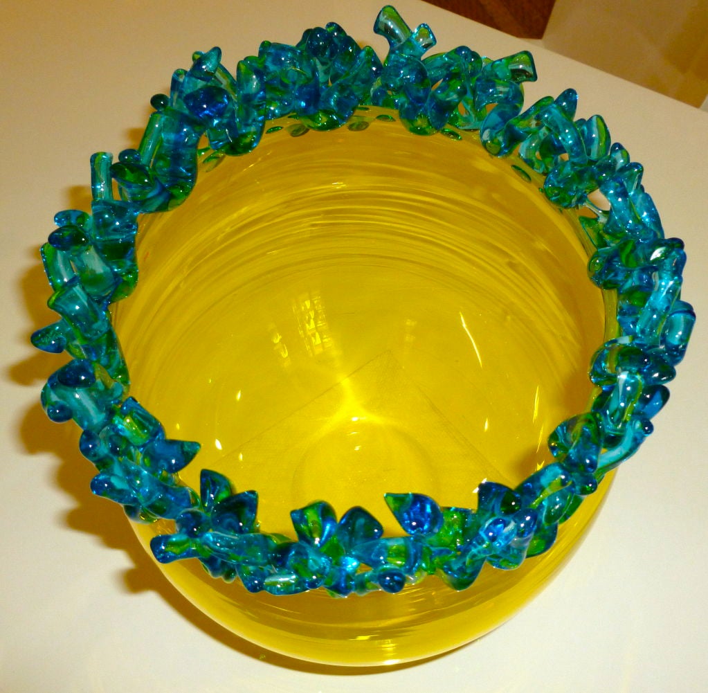 Skulpturale italienische Murano Barovier- und Toso-Glasvase (Italienisch)