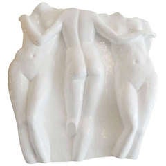 Resin Relief Dimensional Nude Wall Sculpture
