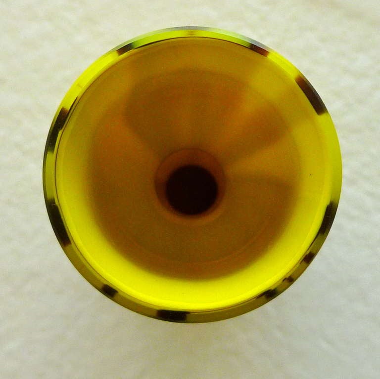 Carlo Moretti Murano Glass Vase Vintage Italian 1