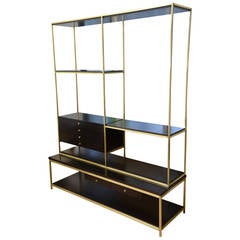 Original Mid-Century Signed Paul McCobb Two-Part Open Bookcase or Etagere