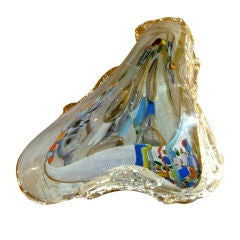 Signed Sculptural Free Form Glass