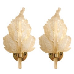 Stunning Pair of Barovier & Toso Italian Murano Wall Sconces 7