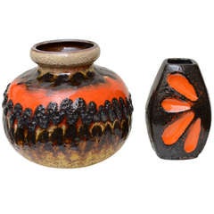 Two Ceramic German Textural Vases/Vessels/Objects 7