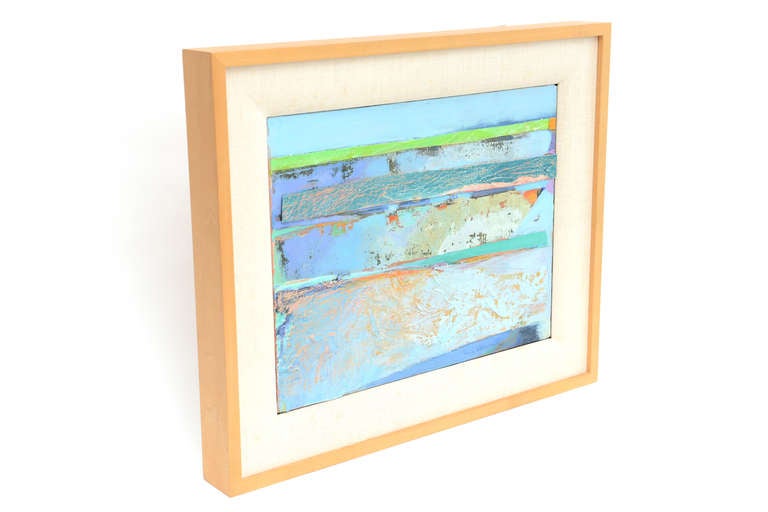 Lovely Signed  Palette Knife Acrylic on Canvas Painting
