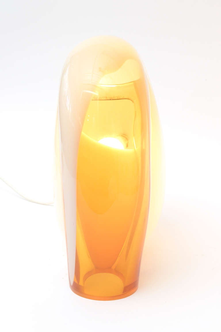 Vistosi Murano Sculptural Glass Lamp Vintage 3