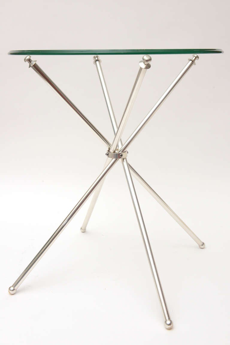 silver tripod